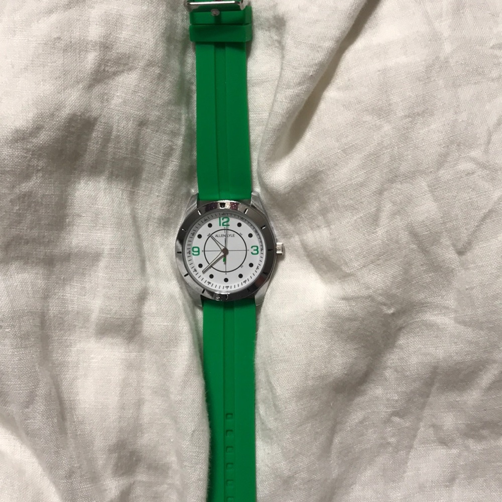 Allen Lyle green silicone watch never worn
